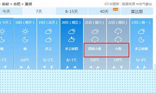 巢湖天气预报15天_巢湖天气预报15天预报