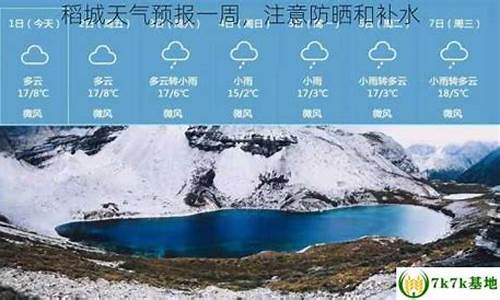 稻城一周天气预报15天_稻城一周天气预报