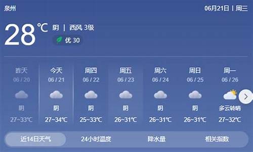 泉州今日天气预报_泉州今日天气预报查询