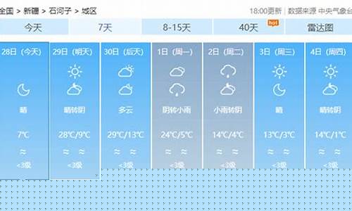 石河子天气预报15天气一_石河子十天天气预报