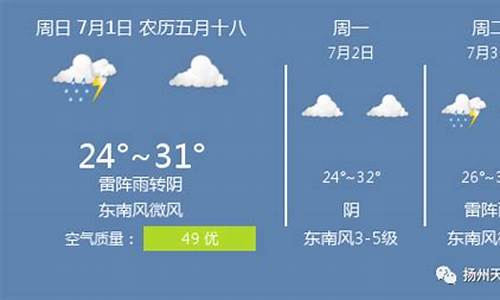 扬州天气15天预报查询23456_扬州市天气预报15天查询