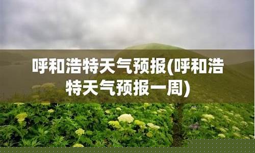 呼和浩特天气预报一周_呼和浩特天气预报一周15天天气预报